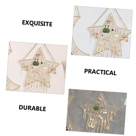 Ipetboom Cozy Home Decor Iron Earring Organizer Wall Hanging Jewelry Holder for Women