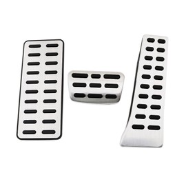 MYMOCCY NO Drill Gas Fuel Brake Foot Rest Pedal Cover Compatible with Hyundai Tucson Sonata Palisade G70, KIA Sportage Stinger Sorento Optima Cadenza Accessories (at)