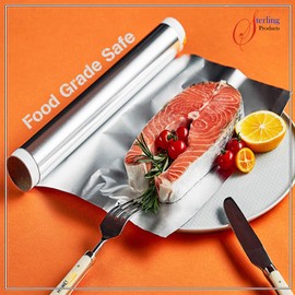 STERLING PRODUCTS 30m Extra Long Aluminum Foil Roll, Large Pack Heavy Duty Foil Roll 30m x 30cm (Packaging may vary)