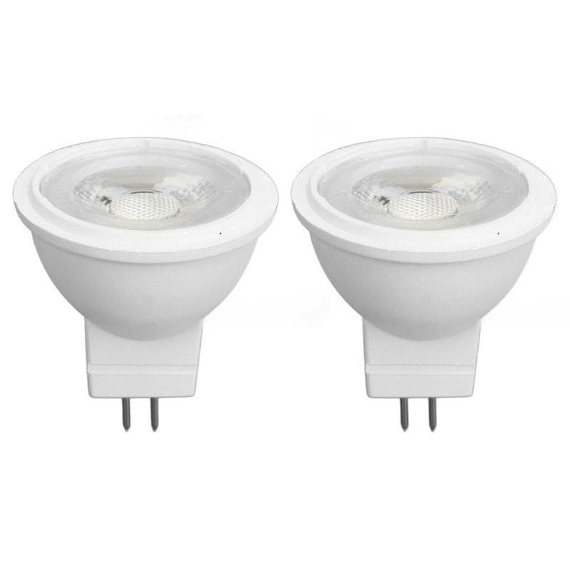 2Pcs MR11 Light Bulb High Brightness 3W 110V Faster Heat