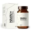 Premium NMN Supplement with Resveratrol – High Potency NAD+ Support Formula – >99.7% Purity – Third-Party Tested – Made in USA – 500mg Nicotinamide + 100mg Resveratrol – 90 Capsules