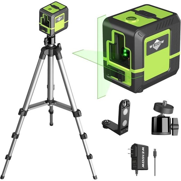 Laser Level with 1M Tripod,can be standby for 10 hours,Green
