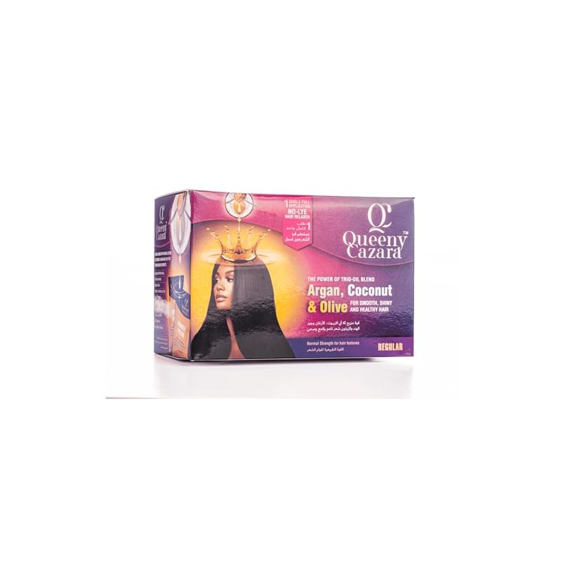 Queeny Cazara No- Lye Relaxer Kit (Regular)