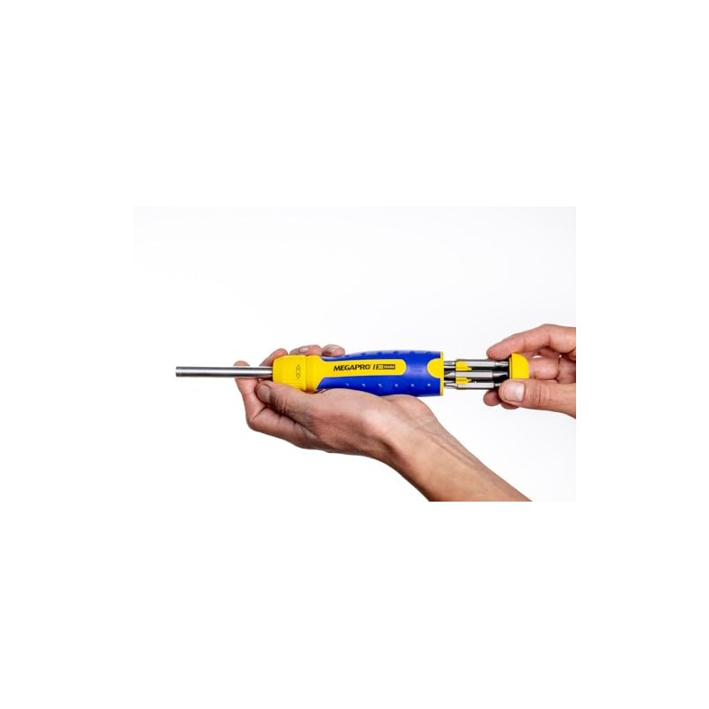 RATCHETING SCREWDRIVER - 13-in-1 Multi Bit Screw Driver w/ "