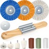 Liliful 12 Pcs 8" Airway Polishing Wheel Kit in Diameter