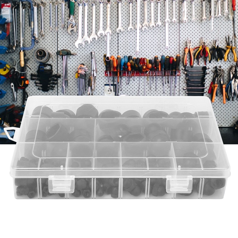 145pcs Nylon Plastic Hex Nut Cover Bolts Protection Cap M4