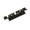 SBSYAUDE 2pcs Black Pearl Emblem Decal Custom 3D Letter Black
