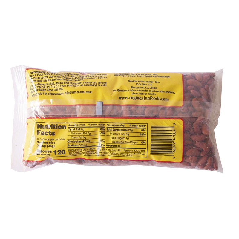 Seasoned Red Beans 16 oz Ragin' Cajun (Pack of 1)