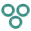 sourcing map Pack of 3 Fluororubber O-Rings FKM Seal Green