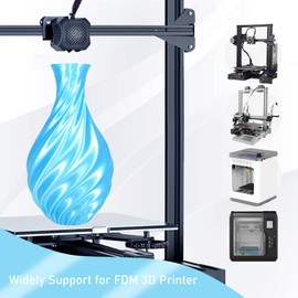 MIKA3D Silk Shiny Luster Acid Blue Peacock Bright Blue PLA 3D Printing Filament, 1KG 2.2Lbs 1.75mm 3D Print Material with High Diameter Accuracy, Neatly Wound PLA Widely Support for FDM 3D Printers