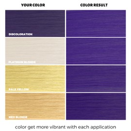 VOLLUCK Color Depositing Conditioner Hair Refresh Mask, Cruelty-free Hair Color Enhances Shine & Softness, Non-foaming Formula for All Hair Types 5.28 Fl. Oz. (Purple, 5.28 Fl oz)