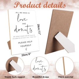 Donut Mind If I Do, Donut Sign, Minimalist White Arch Sign, Wedding Accessories for Reception, Party Supplies And Decorations for Bridal Shower Activities, Engagement Party, Bachelorette Party, 8