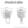 XINYUICEAN Mini Round Toggle Switch KCD1 Round Rocker Switch, Diameter