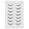 Onlyall Natural False Eyelashes Wispy Clear Band Fake Lashes H86
