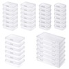 Goodma 36 Pieces Mixed Sizes Rectangular Empty Mini Plastic Organizer