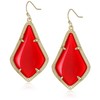 Kendra Scott Gold and Bright Red Alex Drop Earrings