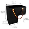 (2 PACK) Stair Basket -Foldable L-Shape step Storage Basket with
