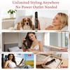 SL Euthtion Cordless Hair Straightener Brush - Curler 2 in