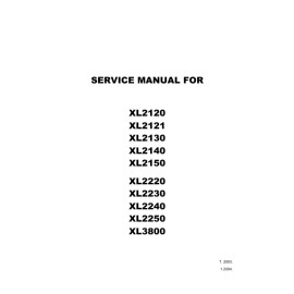 Brother XL2230 XL2240 XL2250 XL3800 Sewing Machine Service Manual