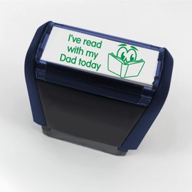 I've read with my Dad today Pre Inked School Teachers Reading Comprehension Marking Stamper Stamp 38x15mm Primary Teaching Services (Green)