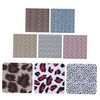 KONTONTY Leopard Fabric Sheets Set for DIY Projects Craft Sewing