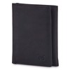 Genuine Leather Trifold Wallets for Men Travel Slim Front Pocket