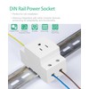 DIN Rail Socket, DIN Rail Mount Modular Power Socket Single