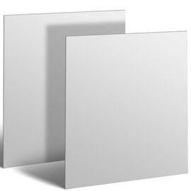 Photect 2 Pcs 304 Stainless Steel Sheets 16 Gauge 0.06" Thickness x 8" Width x 8" Length, 304 Stainless Steel Metal Plate Brushed Finish for Industry Machinery DIY Engineer Home Decoration