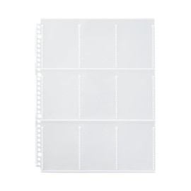 Muji NAB77A3A Selectable Pocket Series Dedicated Refills for A4 Wide Trading Card Size, 9 Pockets, 10 Sheets