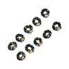 10Pcs Christmas Wreaths Miniature Scene Models Dollhouse Accessories for Above