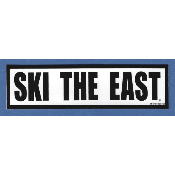 SKI NEW SKI THE EAST SKI RESORT MOUNTAIN SNOWBOARD STICKER