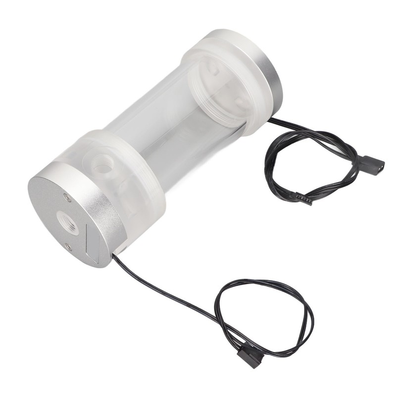 Water Cooling Tank 200ML Temperature Display RGB 160mm G1/4 Cylindrical