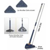 CraftinAround 360 Rotatable Adjustable Cleaning Mop Extendable Triangle Mop with