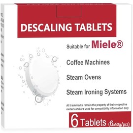 VUTEE Descaling Tablets 10178330 Suitable for Miele Coffee Machines, Steam Ovens, Steam Ironing Systems (6 Count)