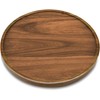 13" Acacia Wood Lazy Susan Organizer Kitchen Turntable for Cabinet