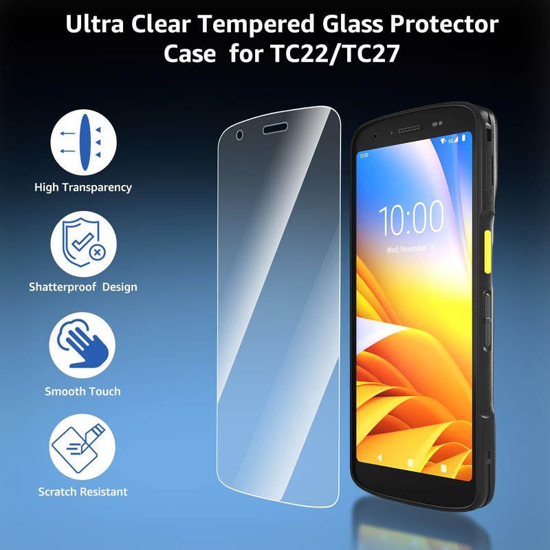 Rugged Case for TC22,Protective Bumper Case Cover Rugged Boot for