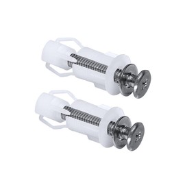2Pcs Top Fix Toilet Seat Screws Nut Cover Lid Pan Fixing WC Blind Hole Fitting Kits Universal Bathroom Accessories Replacement Toilet Lid Top Fixing Hinges Screws