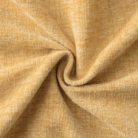 MIULEE Pack of 2 Couch Throw Pillow Covers 18x18 Inch Soft Beige Yellow Chenille Pillow Covers for Sofa Living Room Solid Dyed Pillow Cases