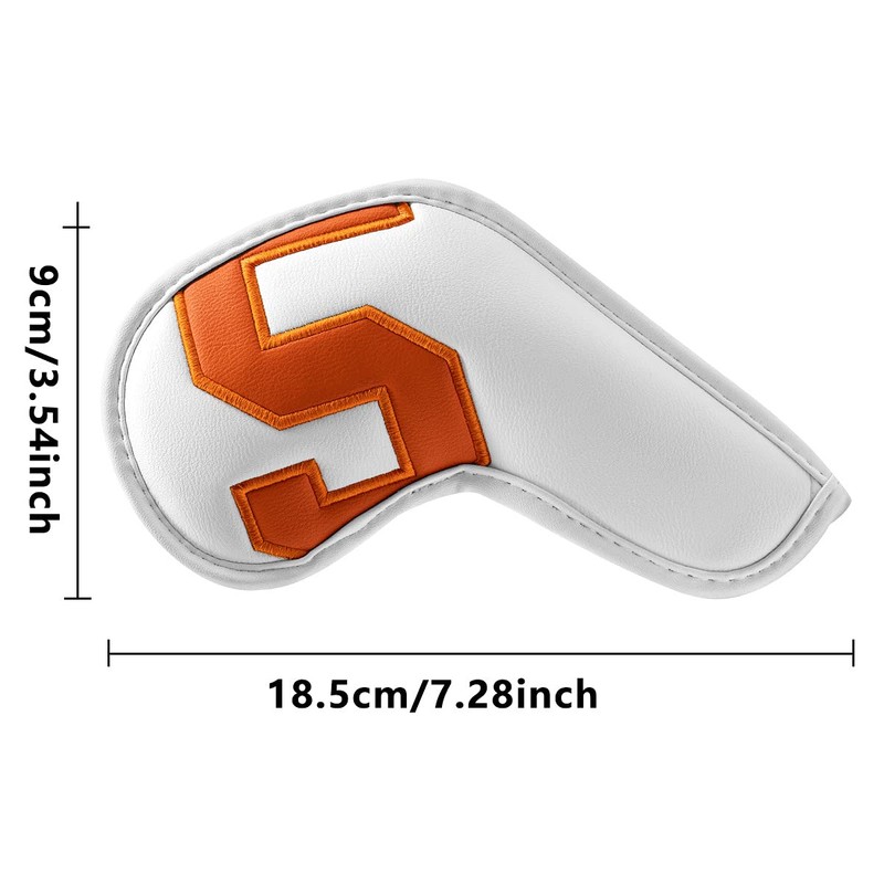10pcs Number Synthetic Leather Golf Iron Covers Head Covers Club