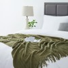 BOURINA Textured Solid Soft Sofa Throw Couch Cover Knitted Decorative