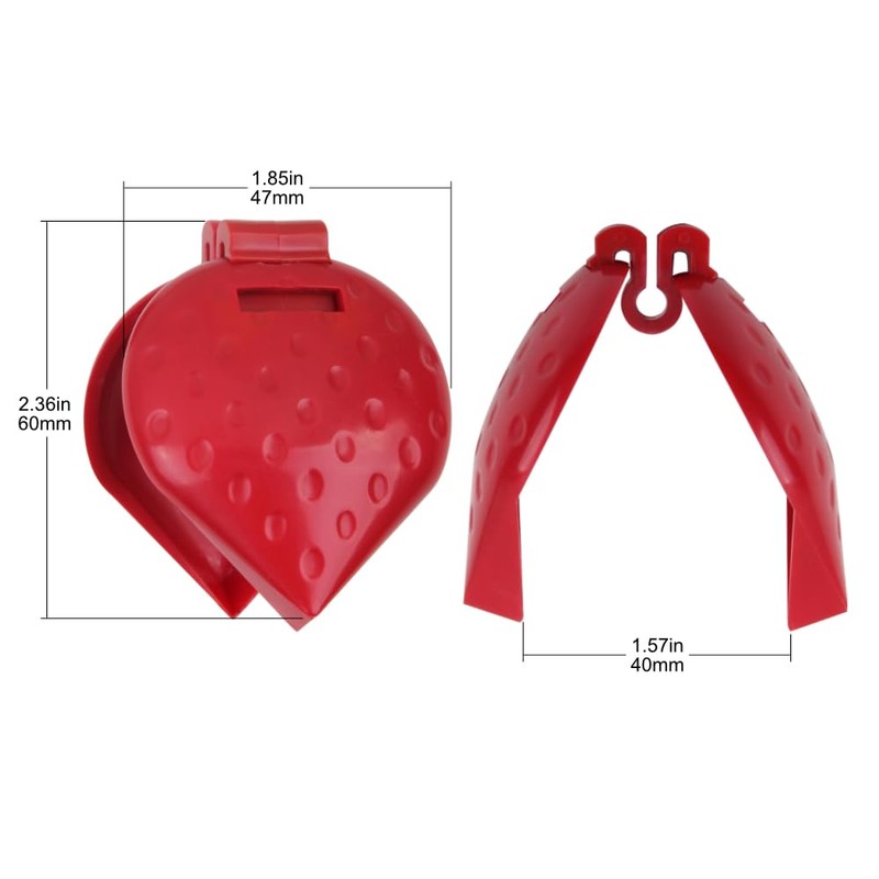 Berry Biter - Strawberry Huller Slicer, Remove Stems and Leaves