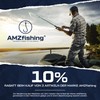AMZfishing 20 x Fishing Swivels with Fast-Lock | Carabiner Swivel