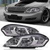 DOTCOM LED DRL Headlights Assembly, Compatible with 2006-2007 Chevy Monte