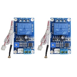 Hailege Set of 2 12V Photoresistor Sensor Relay Module Auto Control Switch with Car Light Cable