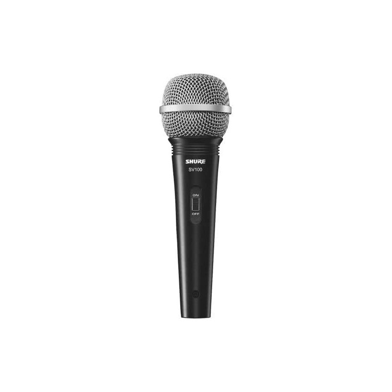 Shure SV100 Micrófono Vocal Cardioide para Voces, Karaoke, Multimedia e