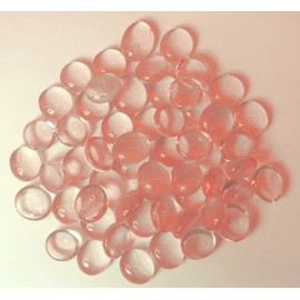 Glasnuggets Decorative stones, Muggle stones, small in rose packed to 200 g