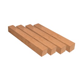 Exotic Wood Zone Spanish Cedar Turning Blank (4 pcs), Kiln Dried Hardwood for Woodworking, Woodturning, Lathe Projects, Sustainable Wood for Woodcraft & DIY Projects (1" x 1" x 6")