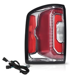 PIT66 LED Tail Lights Rear Light Lamp Assembly Left Driver Side w/Bulbs Compatible with GMC Sierra 1500 2016-2018/Fit GMC Denali 1500 2016-2018/Fit GMC Sierra 1500 Limited 2019