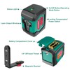 Laser Level, 50 Feet Cross Line Laser with Dual Module,