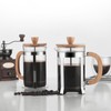 20oz French Press Coffee Maker with Wooden Handle High-Density Filter